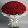 Букет 101 Красная роза Блэк Мэджик в Урус-Мартане