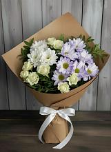 Букет цветов из:  Хризантемы и Розы в Урус-Мартане