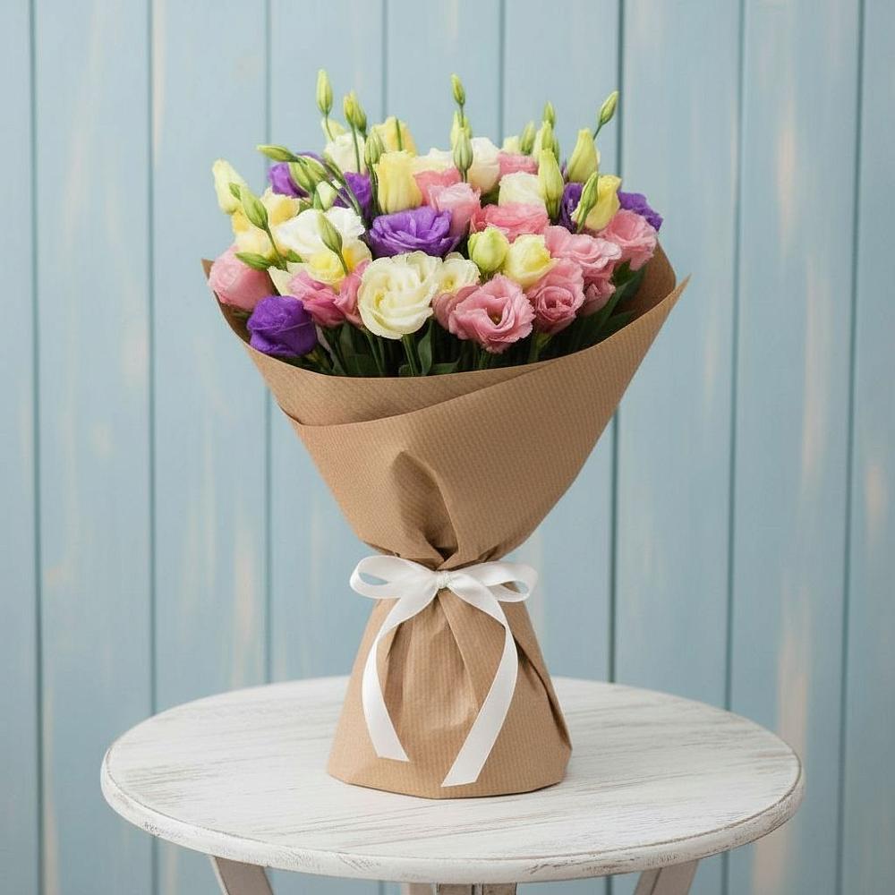 Букет цветов из: Лизиантусы в Урус-Мартане