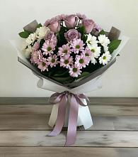 Букет цветов из:  Хризантемы и Розы в Урус-Мартане
