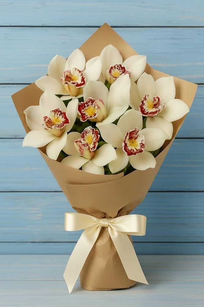 Букет цветов из: Орхидеи и Розы в Урус-Мартане