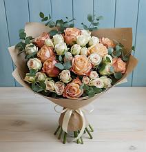Букет цветов из:  Альстромерии и Розы #REPLACE_PRED# Урус-Мартане