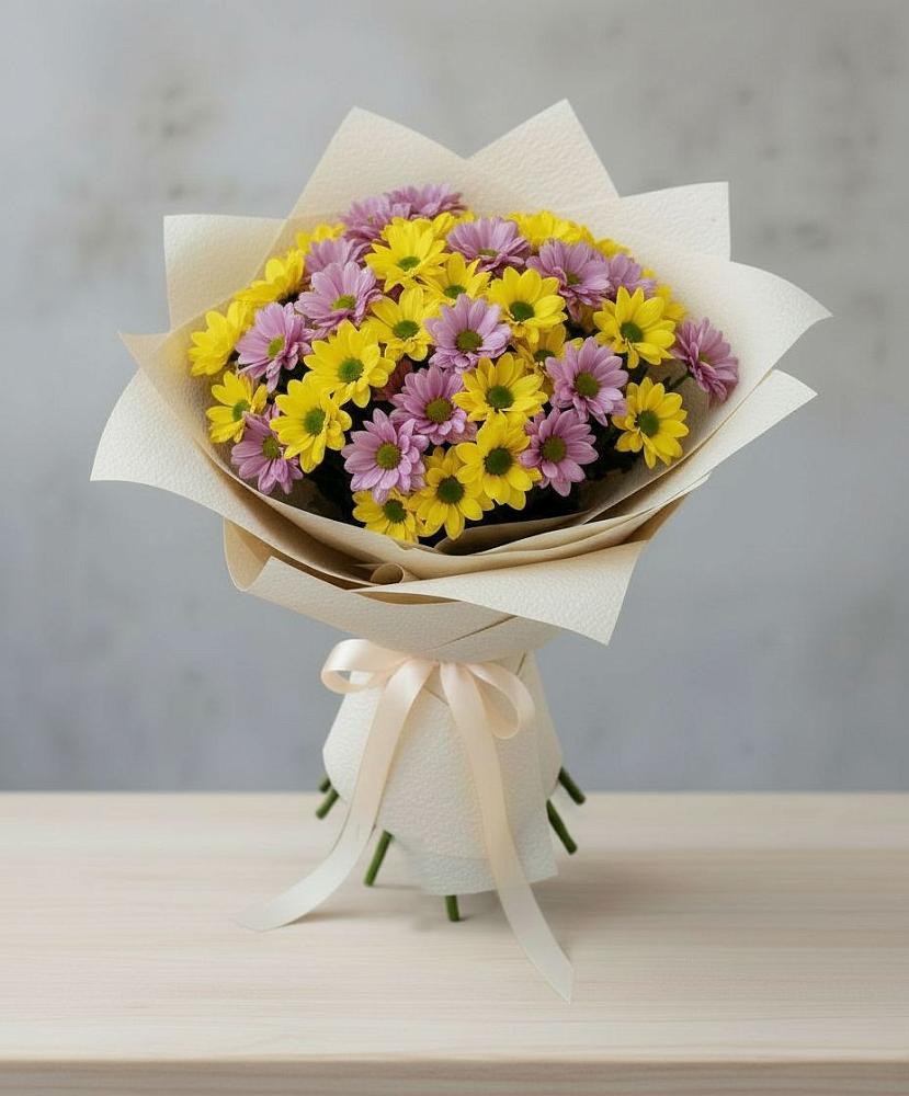 Букет цветов из: Хризантемы в Урус-Мартане